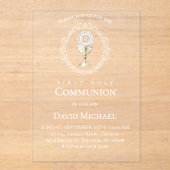 catholic first communion Eucharist アクリル招待状 (正面)