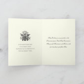 Catholic First Holy Communion Jesus Angels  カード (内部)