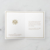 Catholic Floral Baptism Mary Jesus  カード (内部)