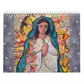 Catholic Folk Art Calendar by Jen Norton カレンダー