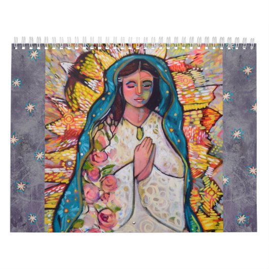 Catholic Folk Art Calendar by Jen Norton カレンダー (カバー)