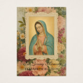 Catholic Funeral Blessed Mary Floral (正面)