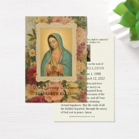 Catholic Funeral Blessed Mary Floral (デスク)