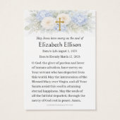 Catholic Funeral Blessed Mother Remembrance, (裏面)