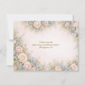 Catholic Funeral Memorial Blessed Virgin Mary  サンキューカード (裏面)