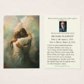 Catholic Funeral Memorial Jesus Prayer Card (正面&裏面)