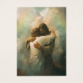 Catholic Funeral Memorial Jesus Prayer Card (正面)