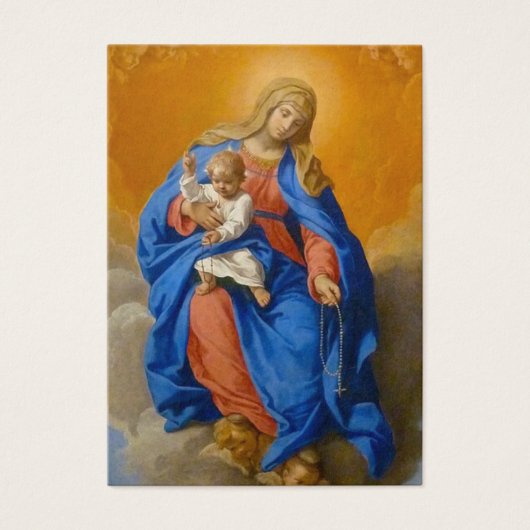 Catholic Funeral Memorial Mary Rosary (正面)