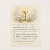 Catholic Funeral Memorial Prayer Photo (裏面)