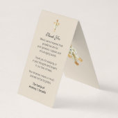 Catholic Funeral Virgin Mary Prayer Holy Card 名刺 (裏面)