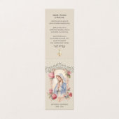 Catholic Funeral Virgin Mary Prayer Holy Card 名刺 (外部フラット)