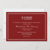 Catholic Graduation Mass 招待状 (正面)