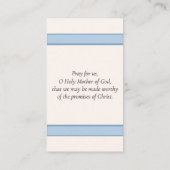 Catholic Holy Card - Marian Pray Card 名刺 (裏面)