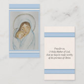 Catholic Holy Card - Marian Pray Card 名刺 (正面/裏面)