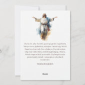 Catholic Jesus Christ Religious Polish Easter Card シーズンカード (裏面)