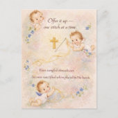 Catholic Knitter, Homemaker Embroidery Sewing ポストカード (正面)