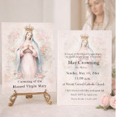 Catholic May Crowning Invitation Blessed Mary 招待状