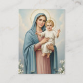 Catholic Memorial Mary Jesus Funeral Prayer 名刺 (正面)
