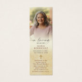 Catholic Memorial Photo Guadalupe Prayer Bookmark (正面)