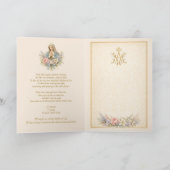 Catholic Mother of Mercy Marian Prayer  カード (内部)