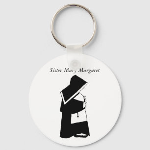 Catholic Nun in Habit Custom Sister Name キーホルダー