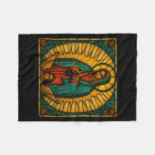 Catholic Our Lady Of Guadalupe Mexican Saint Virgi フリースブランケット (正面(横))