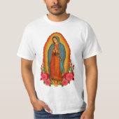 Catholic Our Lady of Guadalupe Saint Virgin Mary Tシャツ (正面)