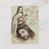 Catholic Prayer Holy Face St. Therese Religious 名刺 (正面)