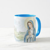 Catholic Prayer Mug, Marian Mug マグカップ (正面右)