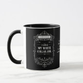 Catholic Priest Black Clergy Collar Religious Mug マグカップ (左)