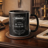 Catholic Priest Black Clergy Collar Religious Mug マグカップ