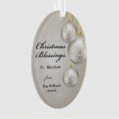Catholic Priest Christmas Elegant Hanging Ornament オーナメント (正面)