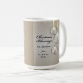 Catholic Priest Christmas Elegant Hanging Ornament コーヒーマグカップ (正面右)