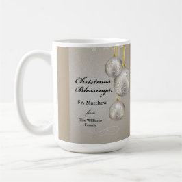 Catholic Priest Christmas Elegant Hanging Ornament コーヒーマグカップ