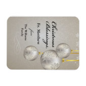 Catholic Priest Christmas Elegant Hanging Ornament マグネット (横)