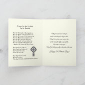 Catholic Priest St. Patrick's Day Jesus  カード (内部)