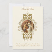 Catholic Sacred Heart Save the Date Wedding セーブザデート (正面)