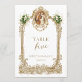 Catholic Saint Wedding Table Number  招待状 (裏面)
