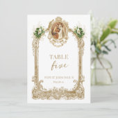 Catholic Saint Wedding Table Number  招待状 (スタンド正面)