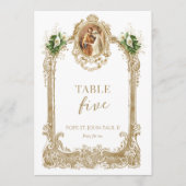 Catholic Saint Wedding Table Number  招待状 (正面)
