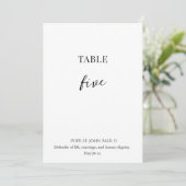 Catholic Saint Wedding Table Number  招待状 (スタンド正面)