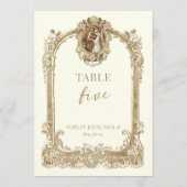 Catholic Saint Wedding Table Number  招待状 (裏面)