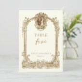 Catholic Saint Wedding Table Number  招待状 (スタンド正面)