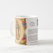 Catholic Spanish Guadalupe Religious Virgin Mary コーヒーマグカップ (正面左)