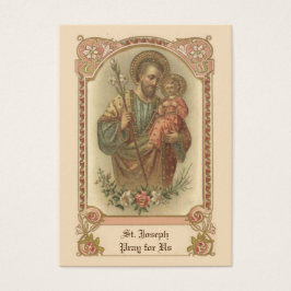 Catholic St. Joseph Memorare Prayer Holy Cards