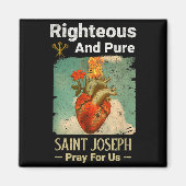 Catholic St. Joseph, Patron Saint Of Fathers, Pray マグネット (正面)