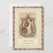 Catholic Vintage Wedding Church/Reception 招待状 (正面)