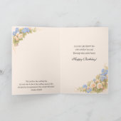 Catholic Virgin Mary Floral Birthday Card カード (内部)