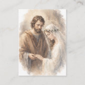 Catholic Wedding Betrothal Prayer Mary Joseph 名刺 (正面)