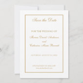 Catholic Wedding Elegant Save the Date セーブザデート (裏面)